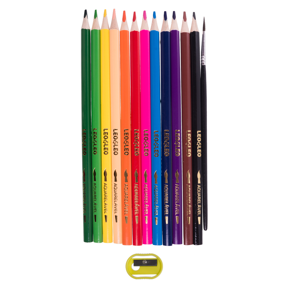 Lápis 12 cores Aquarelável